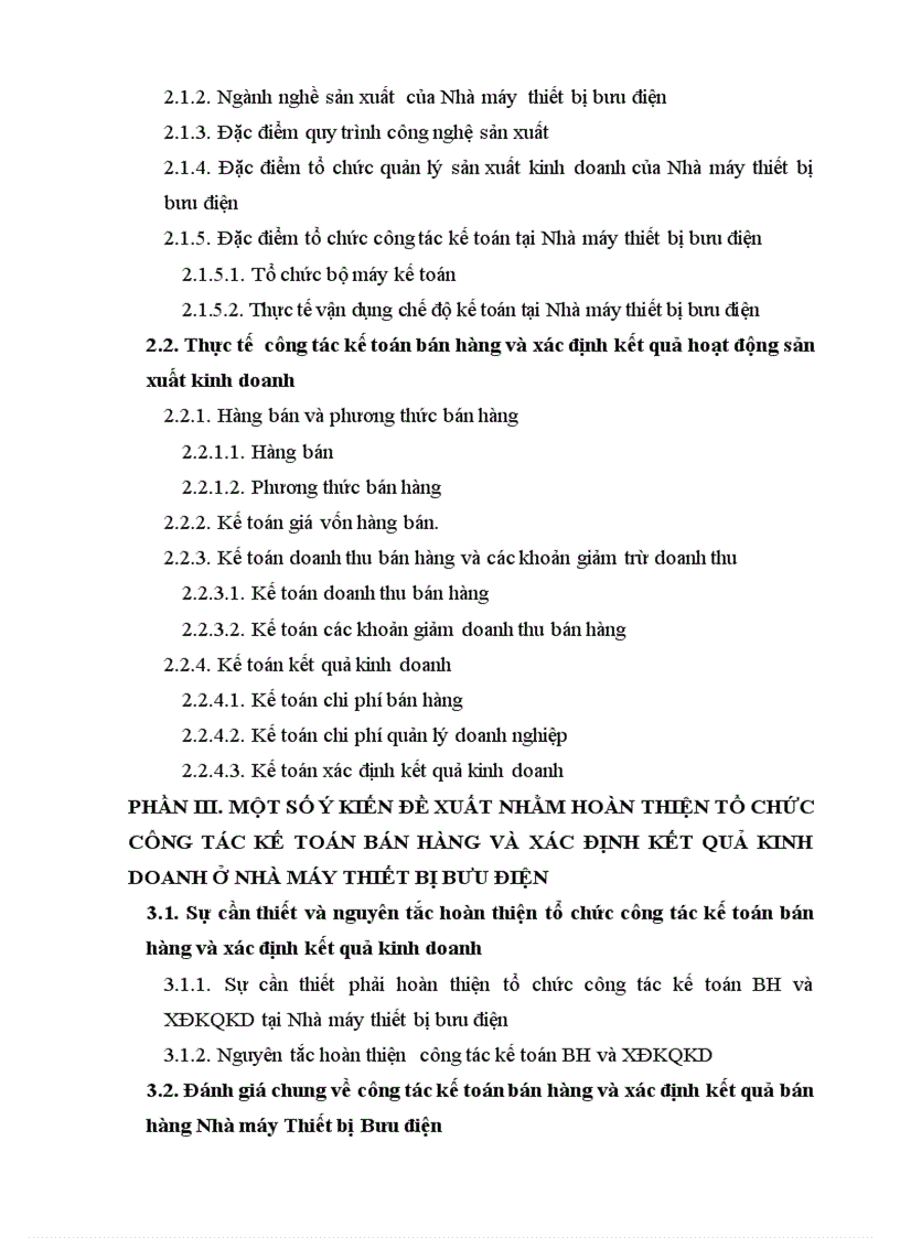 image for page Hoàn thiện công tác kế toán bán hàng và xác định kết quả kinh doanh tại Nhà máy thiết bị bưu điện