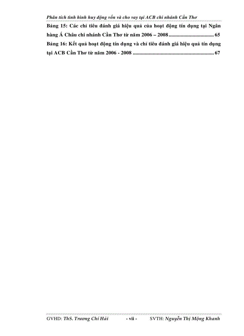 image for page Phân tích tình hình huy động vốn và cho vay tại Ngân hàng thương mại cổ phần Á Châu chi nhánh Cần Thơ