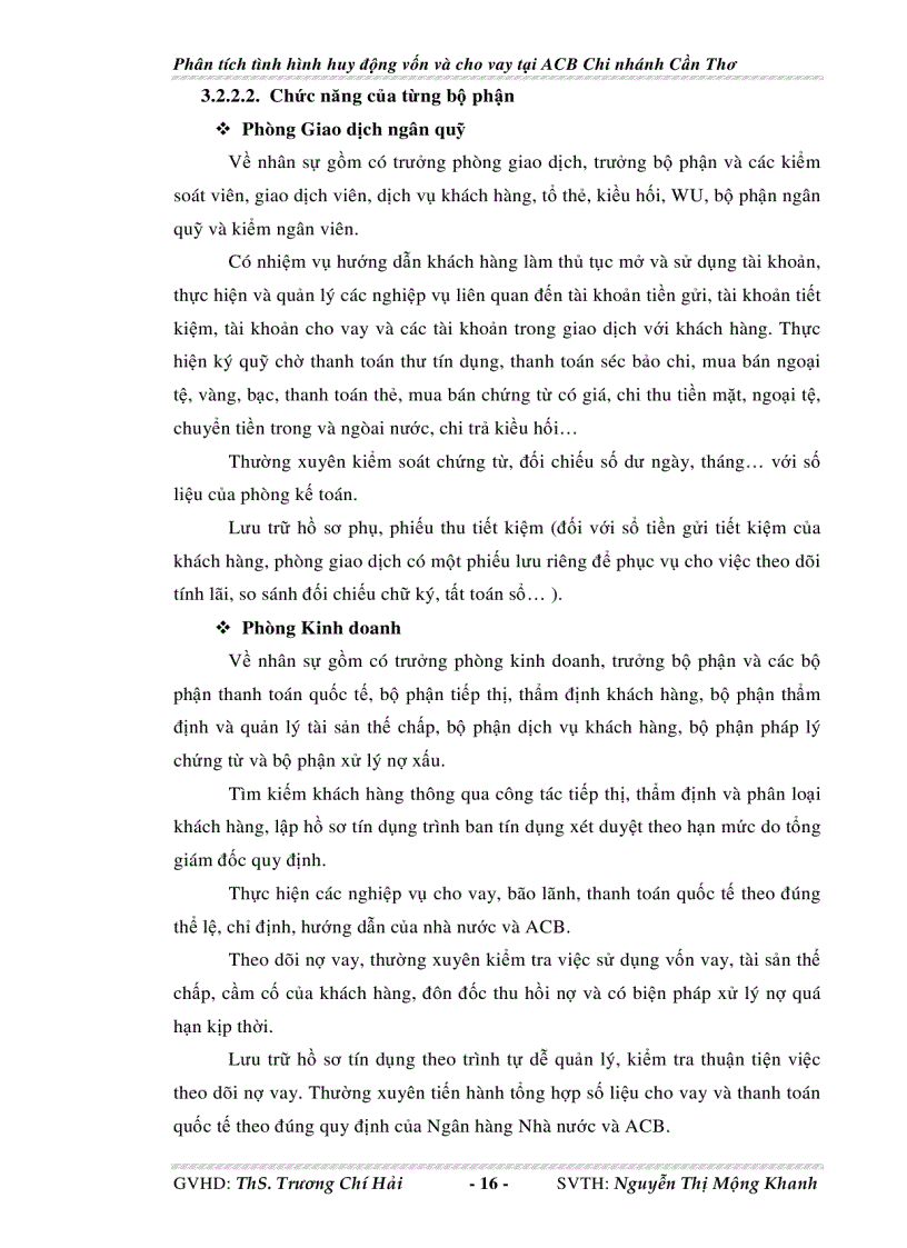 image for page Phân tích tình hình huy động vốn và cho vay tại Ngân hàng thương mại cổ phần Á Châu chi nhánh Cần Thơ
