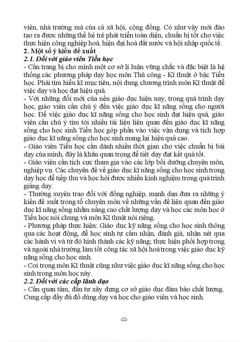 image for page Tìm hiểu việc giáo dục kĩ năng sống cho học sinh Tiểu học trong dạy học môn Kĩ thuật lớp 4 5