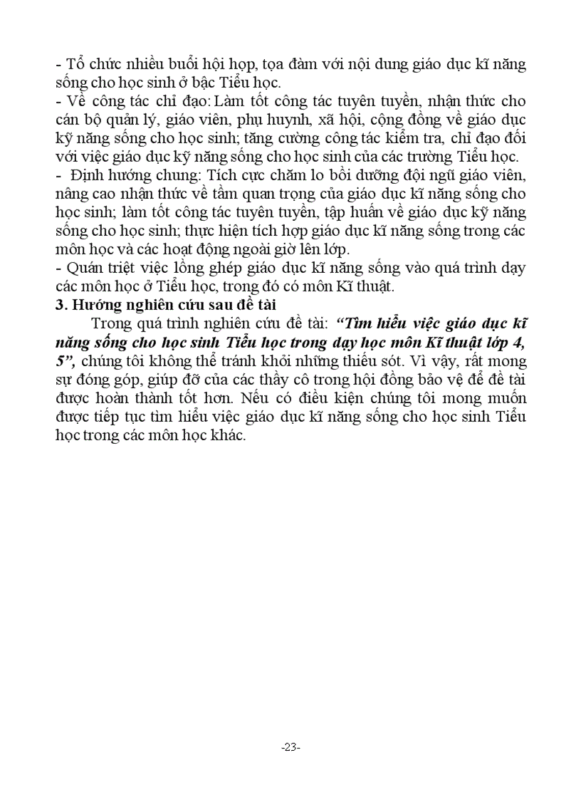 image for page Tìm hiểu việc giáo dục kĩ năng sống cho học sinh Tiểu học trong dạy học môn Kĩ thuật lớp 4 5