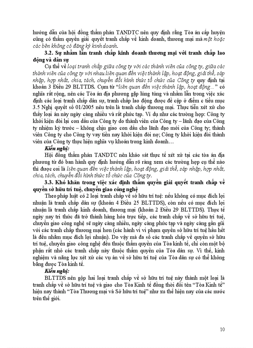 image for page Thẩm quyền dân sự của tòa án theo loại việc về tranh chấp kinh doanh thương mại