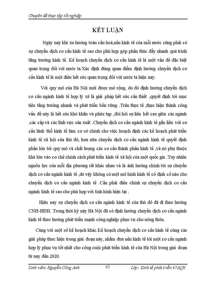 image for page Định hướng và giải pháp chuyển dịch cơ cấu ngành kinh tế trên địa bàn Thành phố Hà Nội đến năm 2020