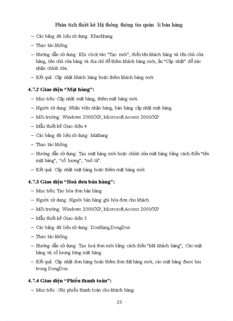 image for page Phân tích thiết kế Hệ thống thông tin quản lí bán hàng