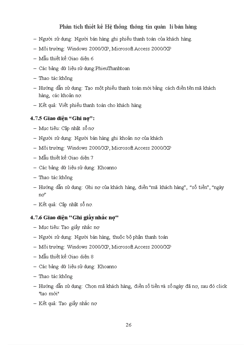 image for page Phân tích thiết kế Hệ thống thông tin quản lí bán hàng