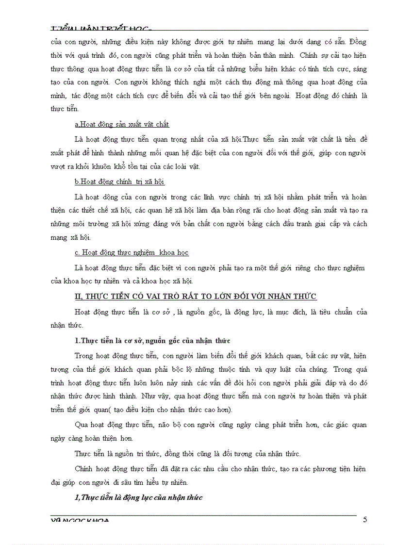 image for page Tiểu luận Triết Học