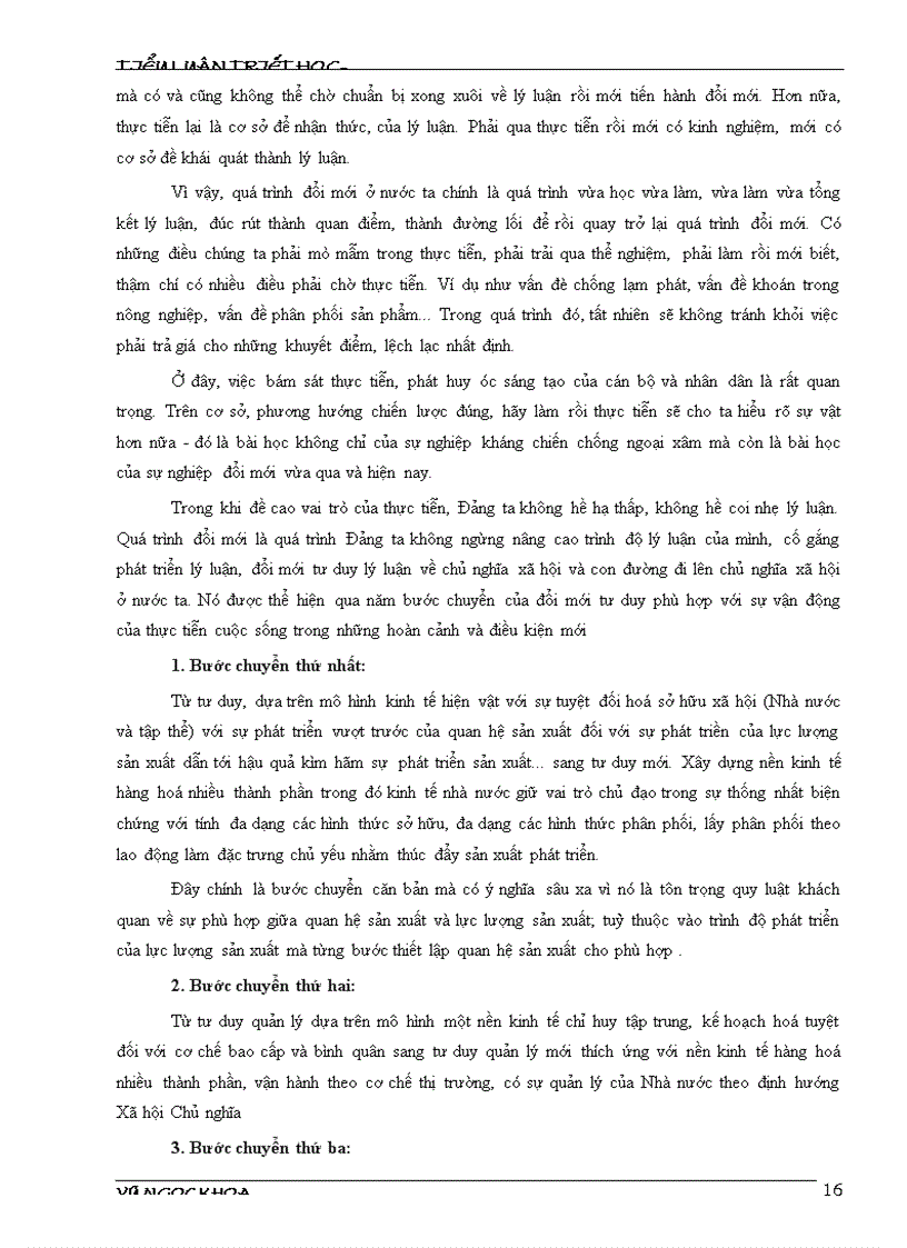 image for page Tiểu luận Triết Học