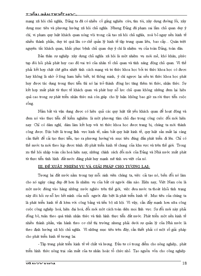 image for page Tiểu luận Triết Học