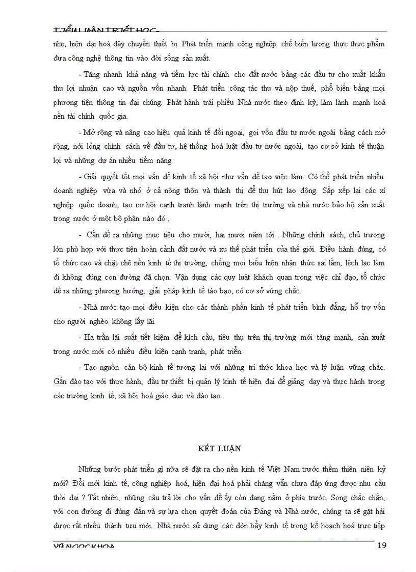 image for page Tiểu luận Triết Học