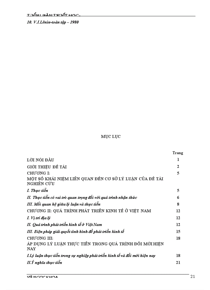 image for page Tiểu luận Triết Học