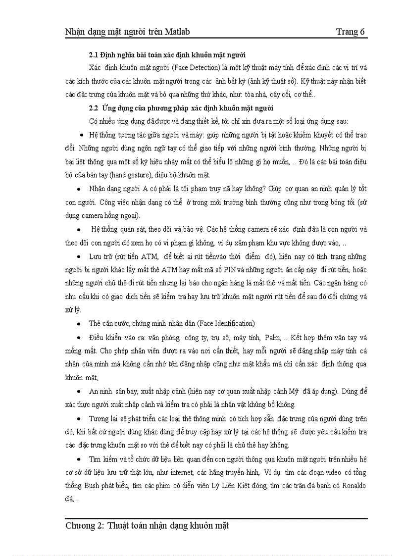 image for page Đồ án xử lý ảnh Nhận dạng mặt người trên matlab