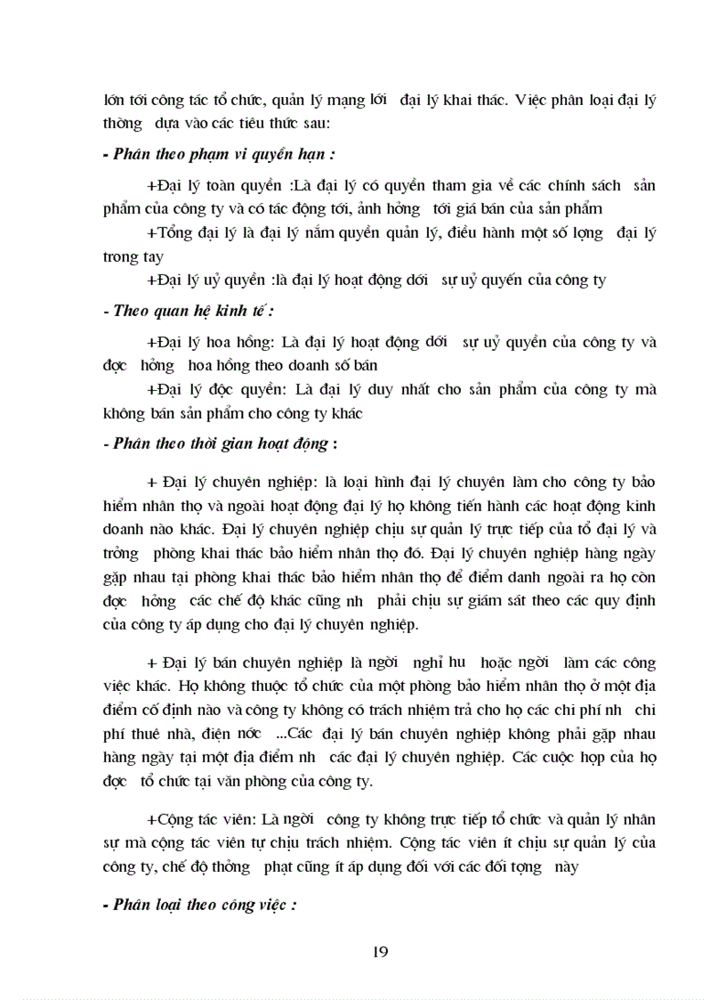 image for page Tổ chức và quản lý mạng lưới đại lý khai thác bảo hiểm nhân thọ tại công ty bảo hiểm nhân thọ Nghệ An
