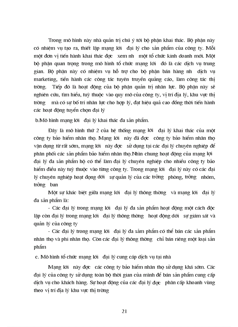 image for page Tổ chức và quản lý mạng lưới đại lý khai thác bảo hiểm nhân thọ tại công ty bảo hiểm nhân thọ Nghệ An