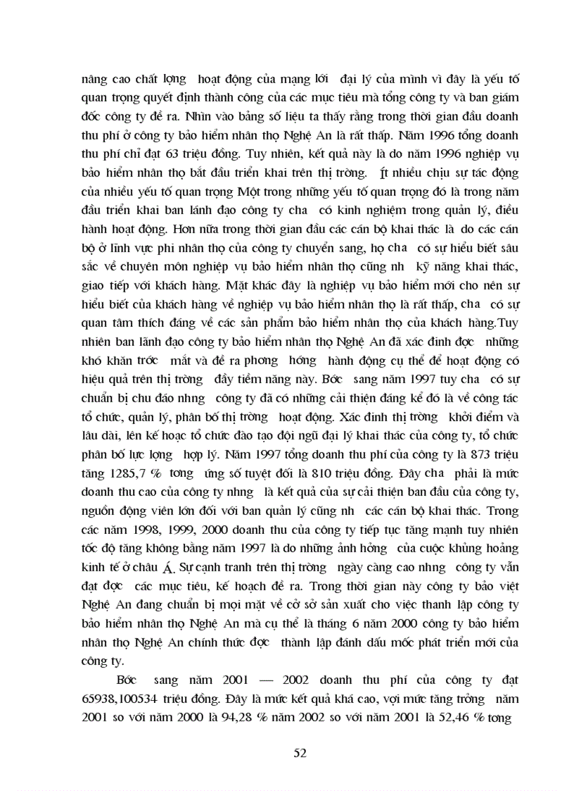 image for page Tổ chức và quản lý mạng lưới đại lý khai thác bảo hiểm nhân thọ tại công ty bảo hiểm nhân thọ Nghệ An