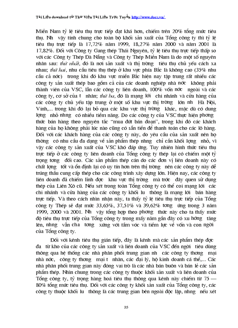 image for page Hoàn thiện mạng lưới tiêu thụ sản phẩm của Tổng công ty Thép Việt Nam