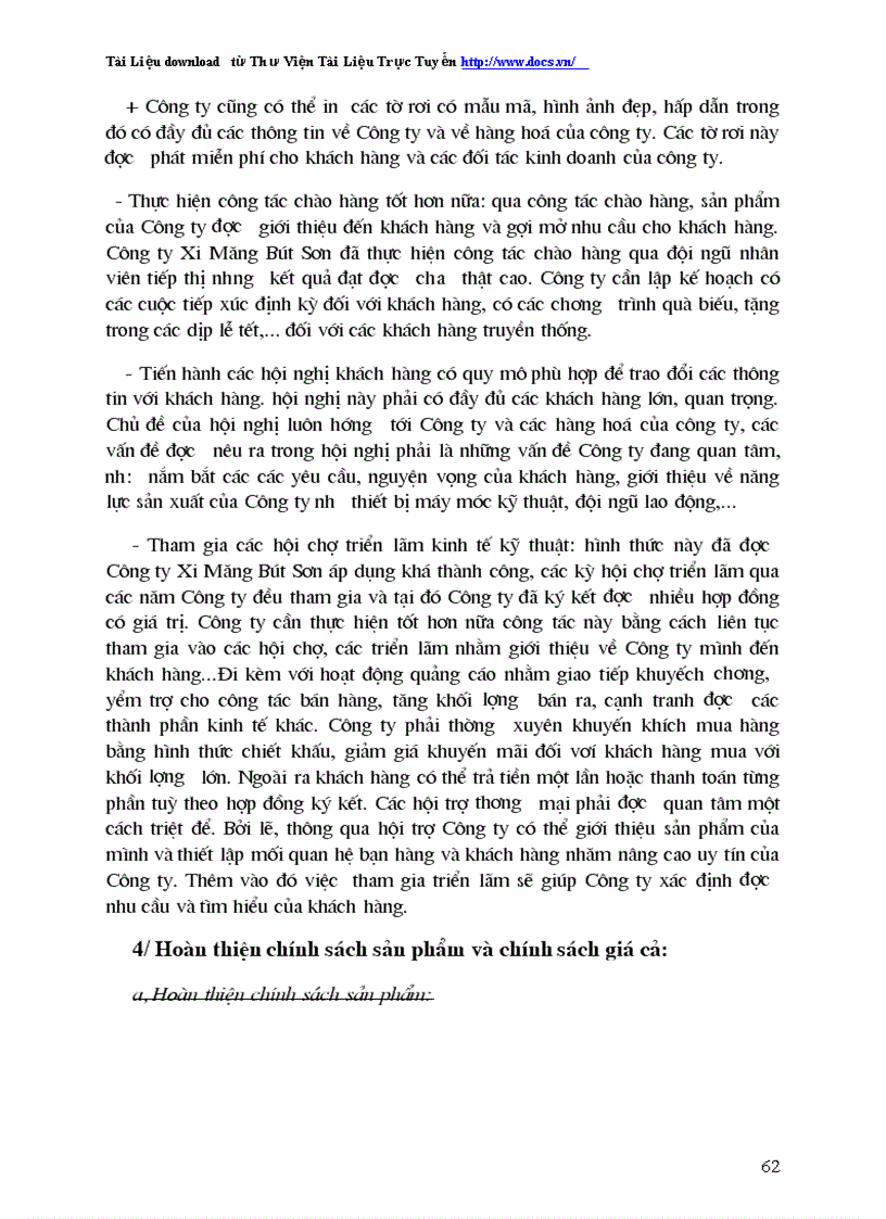 image for page Một số biện pháp nhằm đẩy mạnh hoạt động tiêu thụ sản phẩm ở Công ty Xi Măng Bút Sơn