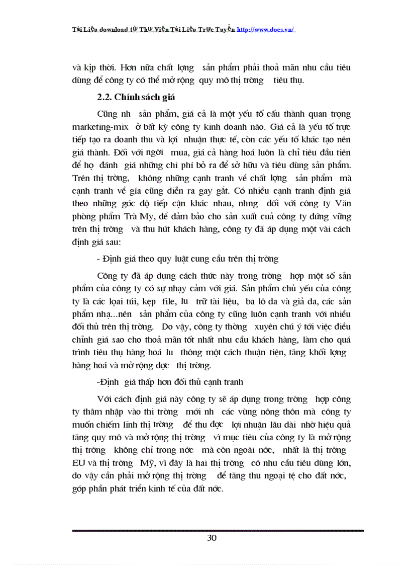 image for page Một số biện pháp nhằm củng cố và mở rộng thị trường tiêu thụ sản phẩm trong công ty văn phòng phẩm trà my
