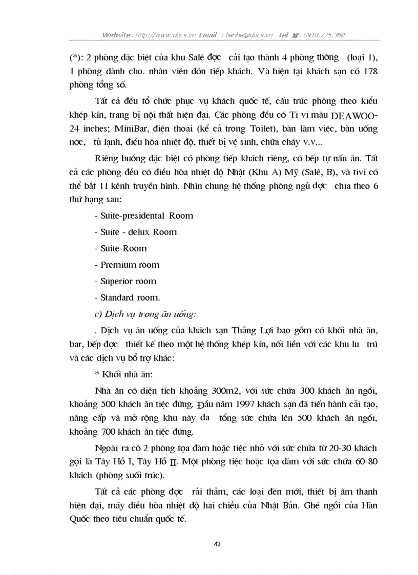 image for page 1số ý kiến đề xuất nhằm hoàn thiện công tác hoạch định chiến lược kinh doanh ở C ty khách sạn du lịch Thắng Lợi