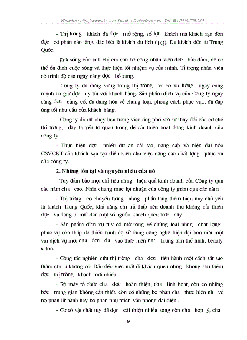 image for page 1số ý kiến đề xuất nhằm hoàn thiện công tác hoạch định chiến lược kinh doanh ở C ty khách sạn du lịch Thắng Lợi
