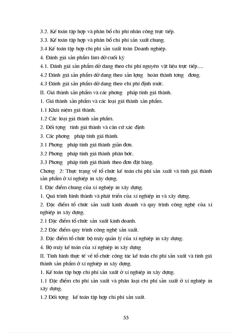 image for page Tổ chức kế toán chi phí sản xuất và tính giá thành sản phẩm ở xí nghiệp in xây dựng