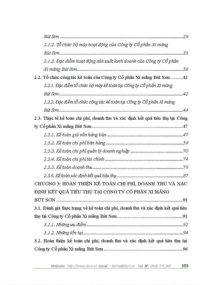 image for page Hoàn thiện kế toán chi phí doanh thu và xác định kết quả tiêu thụ tại Công ty Cổ phần Xi măng Bút Sơn