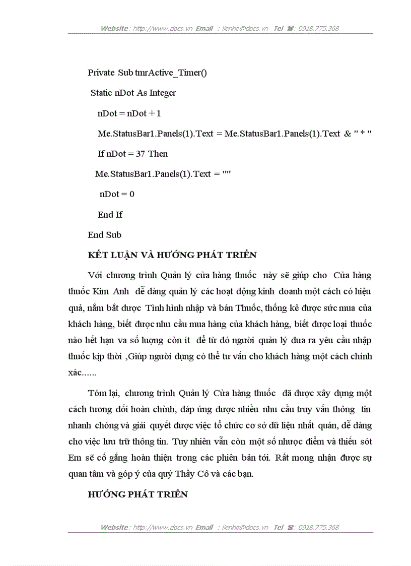 image for page Xây dựng chương trình quản lý cửa hàng thuốc