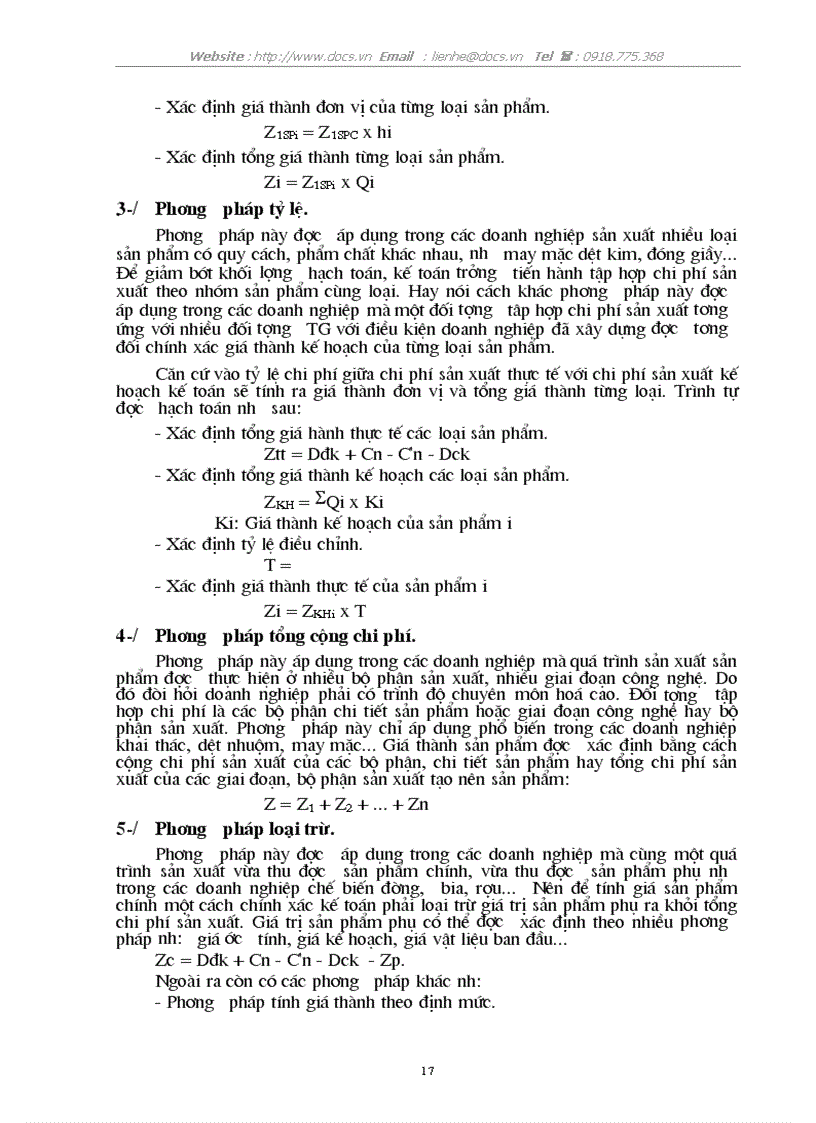 image for page Cơ sở lựa chọn và trình tự hạch toán các phương pháp tập hợp chi phí và tính giá thành sản phẩm