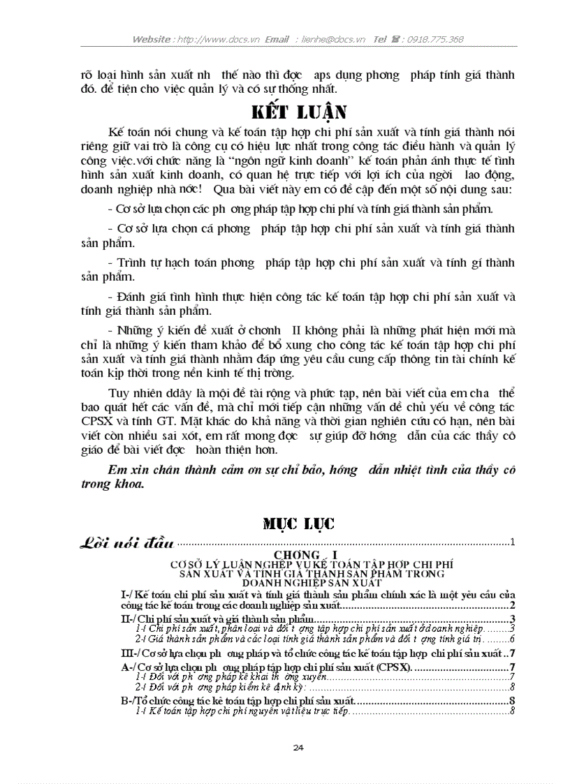 image for page Cơ sở lựa chọn và trình tự hạch toán các phương pháp tập hợp chi phí và tính giá thành sản phẩm