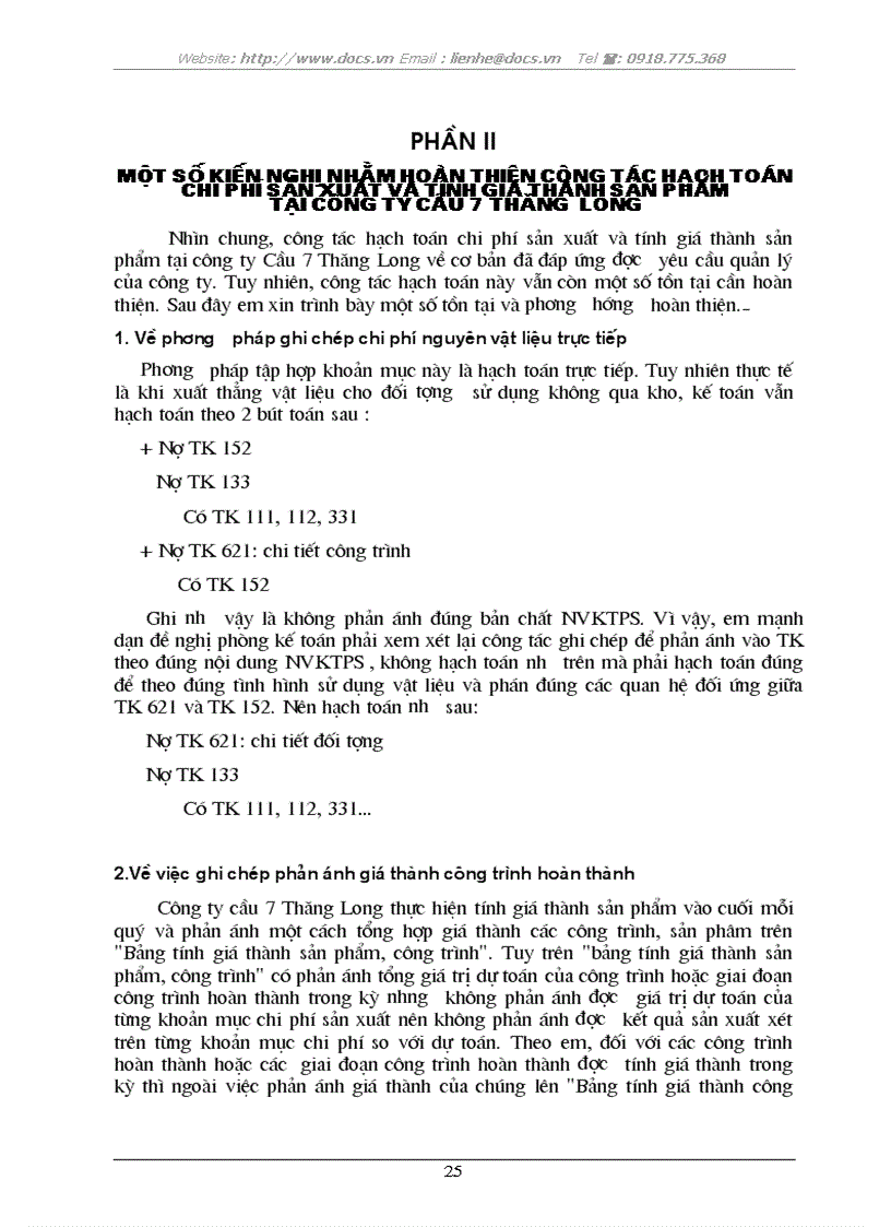 image for page Hoàn thiện công tác hạch toán chi phí sản xuất và tính giá thành sản phẩm