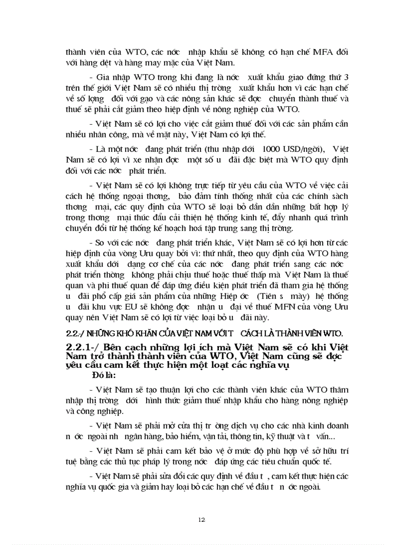 image for page Thuận lợi khó khăn trên con đường gia nhập WTO của VN