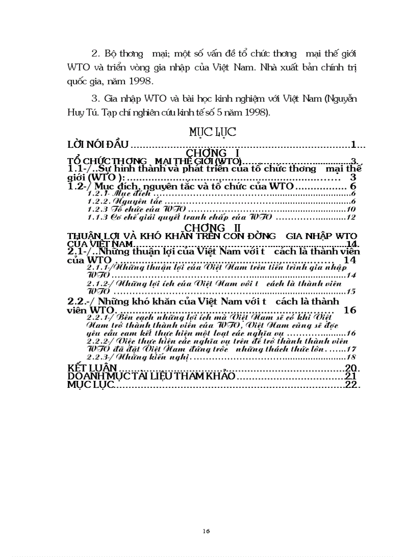 image for page Thuận lợi khó khăn trên con đường gia nhập WTO của VN