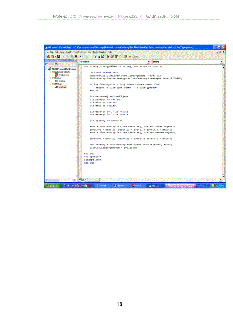 image for page AutoCad lập trình trong Autocad