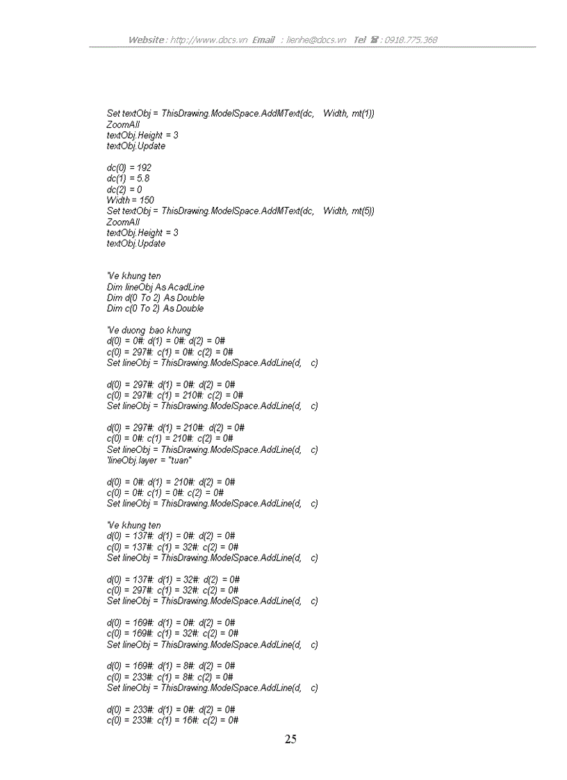 image for page AutoCad lập trình trong Autocad