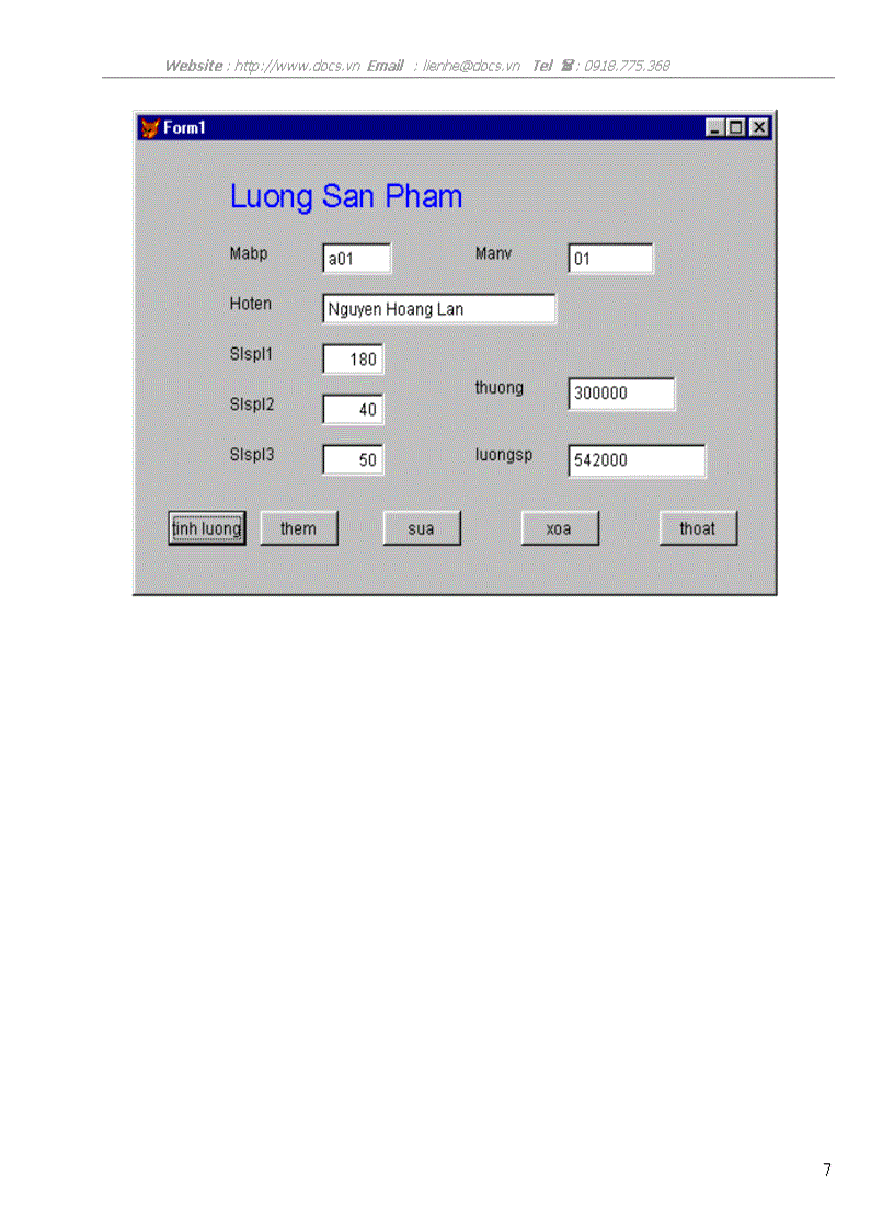 image for page Công nghệ phần mềm Thiết kế bản mẫu phần mềm tính lương