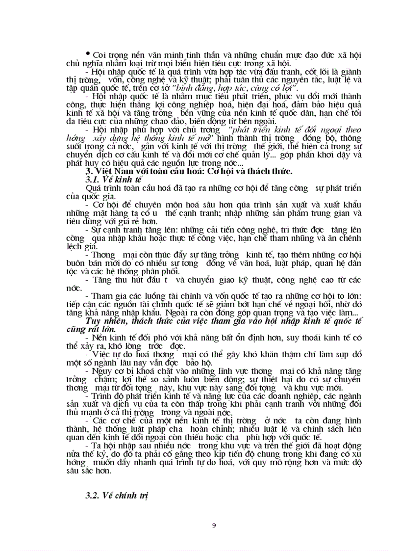 image for page Toàn cầu hoá hội nhập kinh tế xu thế thời cơ thách thức