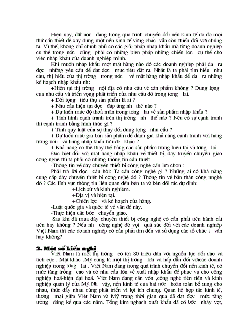 image for page Quan hệ thương mại Việt Mỹ sau khi ký kết Hiệp định thương mại giữa hai nước Triển vọng Giải pháp