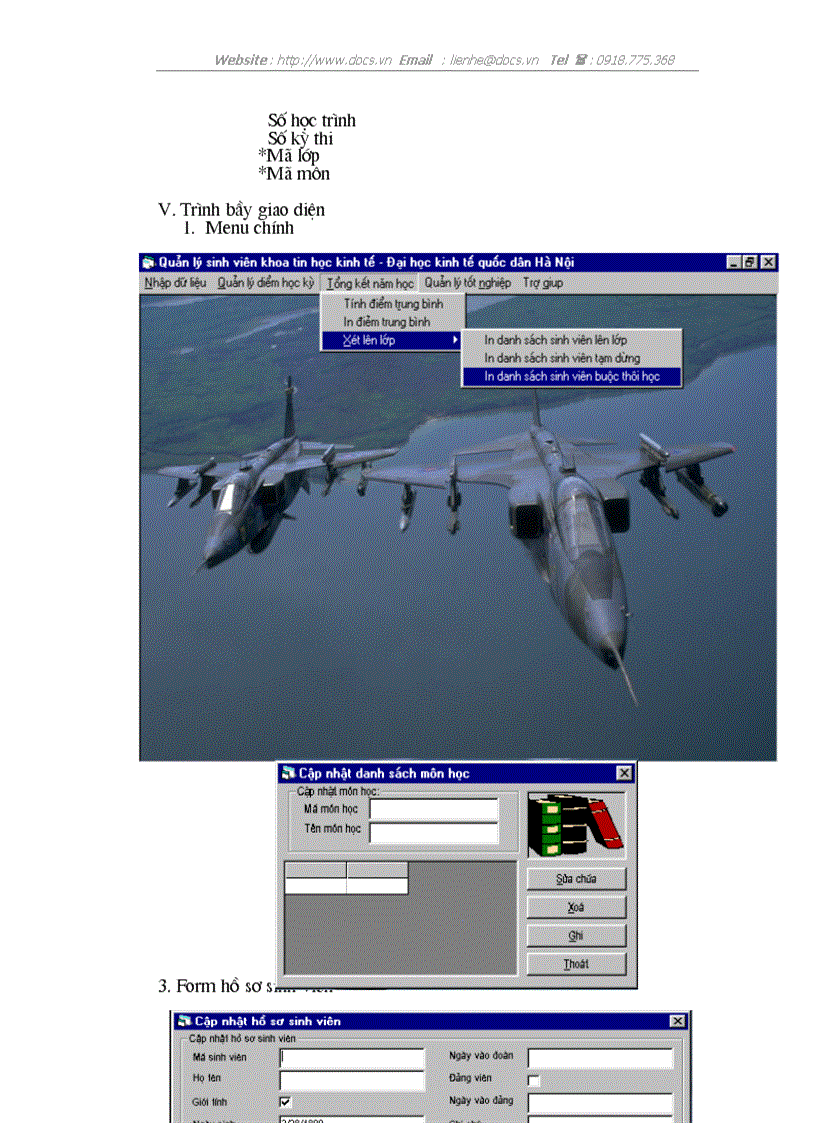 image for page Lập chương trình quản lý sinh viên