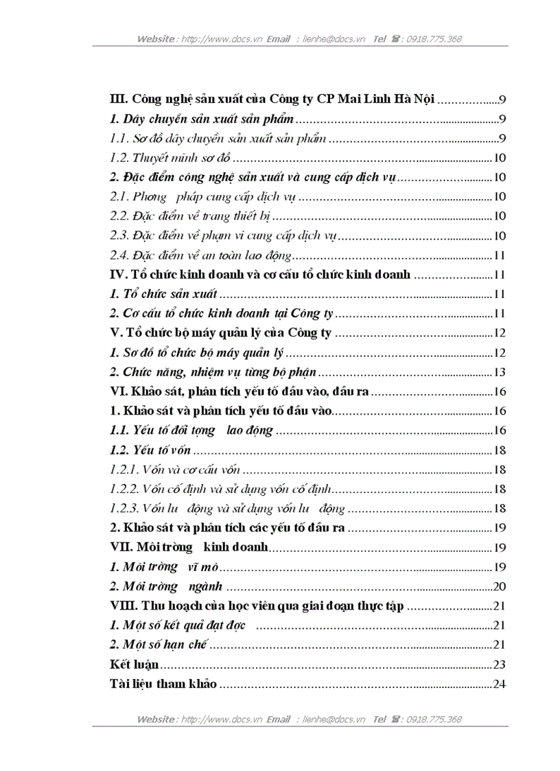 image for page Báo cáo tổng hợp về doanh nghiệp Mai Linh