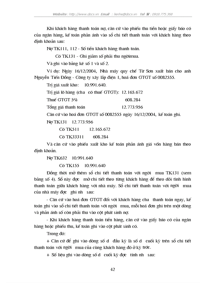 image for page Tổ chức kế toán bán hàng và xác định kết quả hoạt động sản xuất kinh doanh ở Nhà máy quy chế Từ Sơn