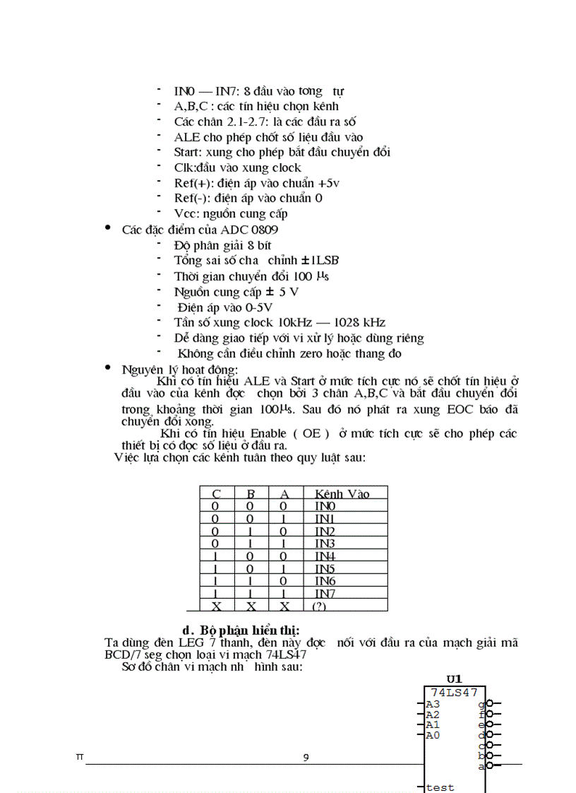 image for page Thiết kế dùng Chip vi điều khiển 8051 áp dụng vào đo nhiệt độ của lò