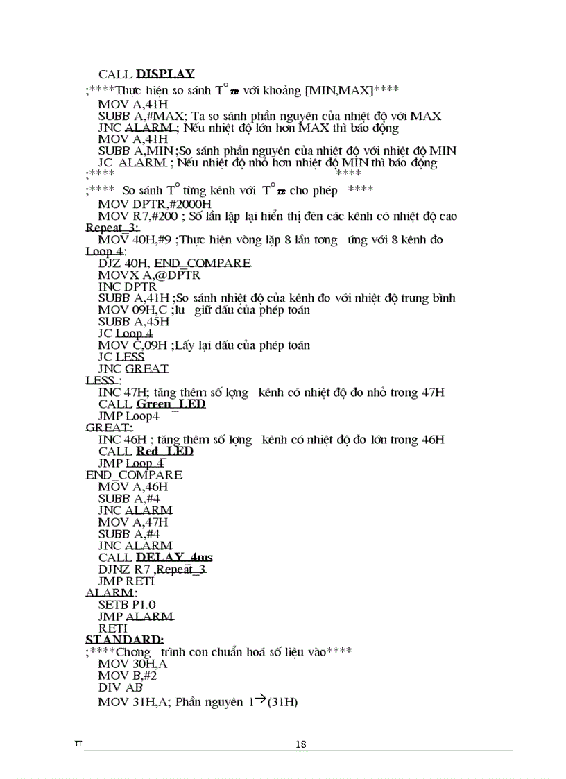 image for page Thiết kế dùng Chip vi điều khiển 8051 áp dụng vào đo nhiệt độ của lò