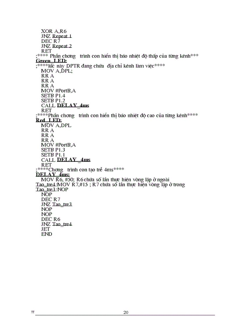 image for page Thiết kế dùng Chip vi điều khiển 8051 áp dụng vào đo nhiệt độ của lò