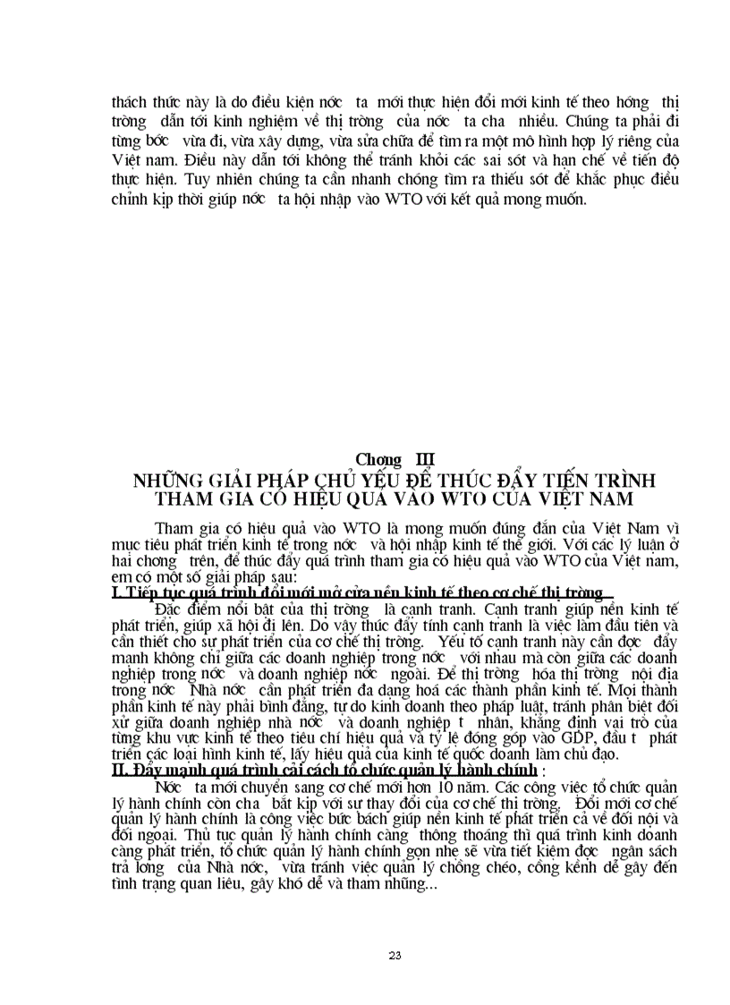 image for page 1số điều kiện giải pháp chủ yếu để thúc đẩy quá trình tham gia có hiệu quả tổ chức thương mại thế giới WTO của VN
