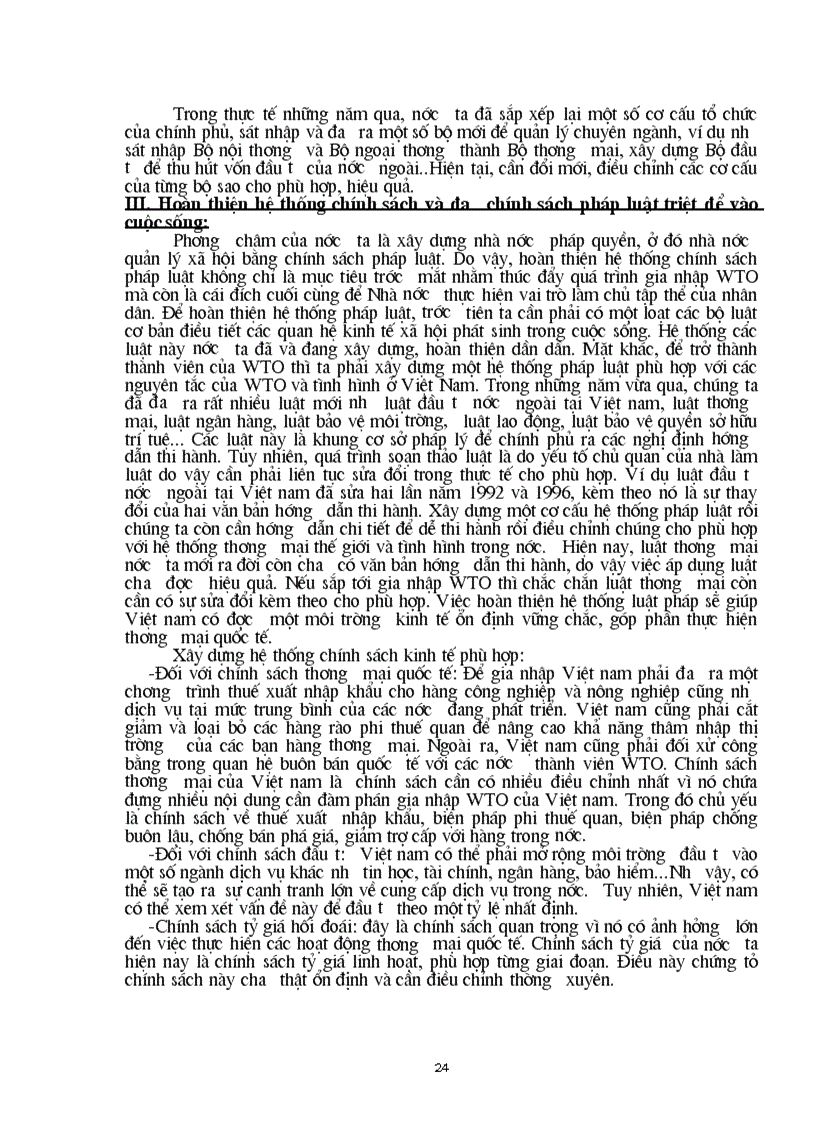 image for page 1số điều kiện giải pháp chủ yếu để thúc đẩy quá trình tham gia có hiệu quả tổ chức thương mại thế giới WTO của VN