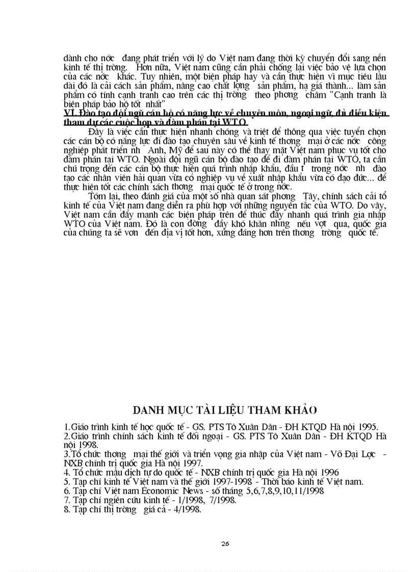 image for page 1số điều kiện giải pháp chủ yếu để thúc đẩy quá trình tham gia có hiệu quả tổ chức thương mại thế giới WTO của VN