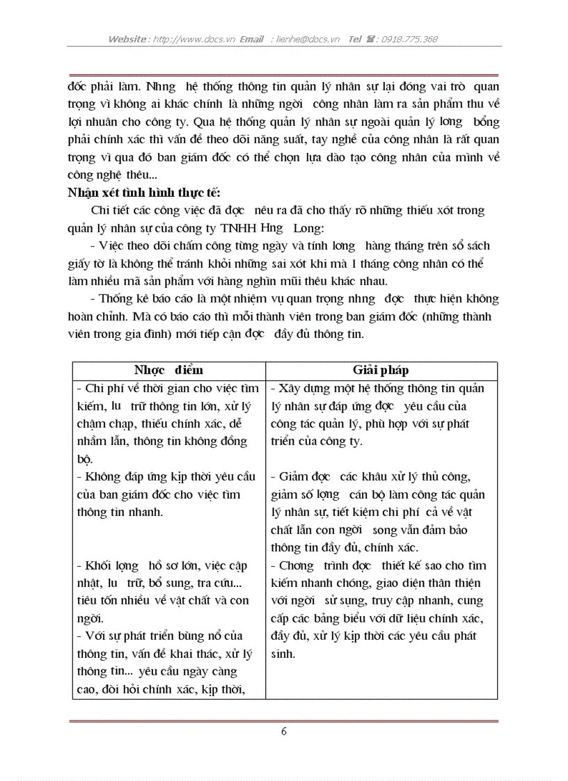 image for page Phân tích thiết kế hệ thống thông tin quản lý nhân sự tại C ty TNHH Hưng Long