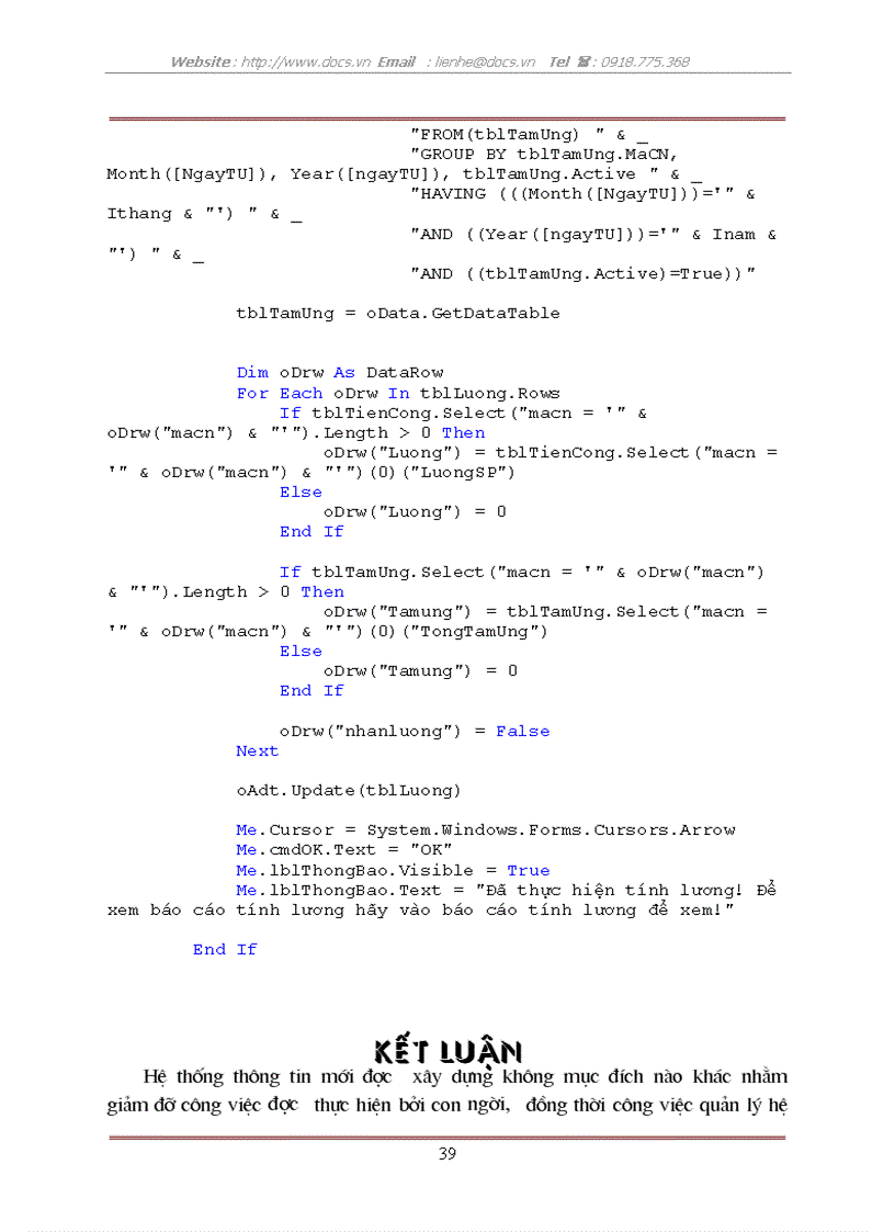 image for page Phân tích thiết kế hệ thống thông tin quản lý nhân sự tại C ty TNHH Hưng Long