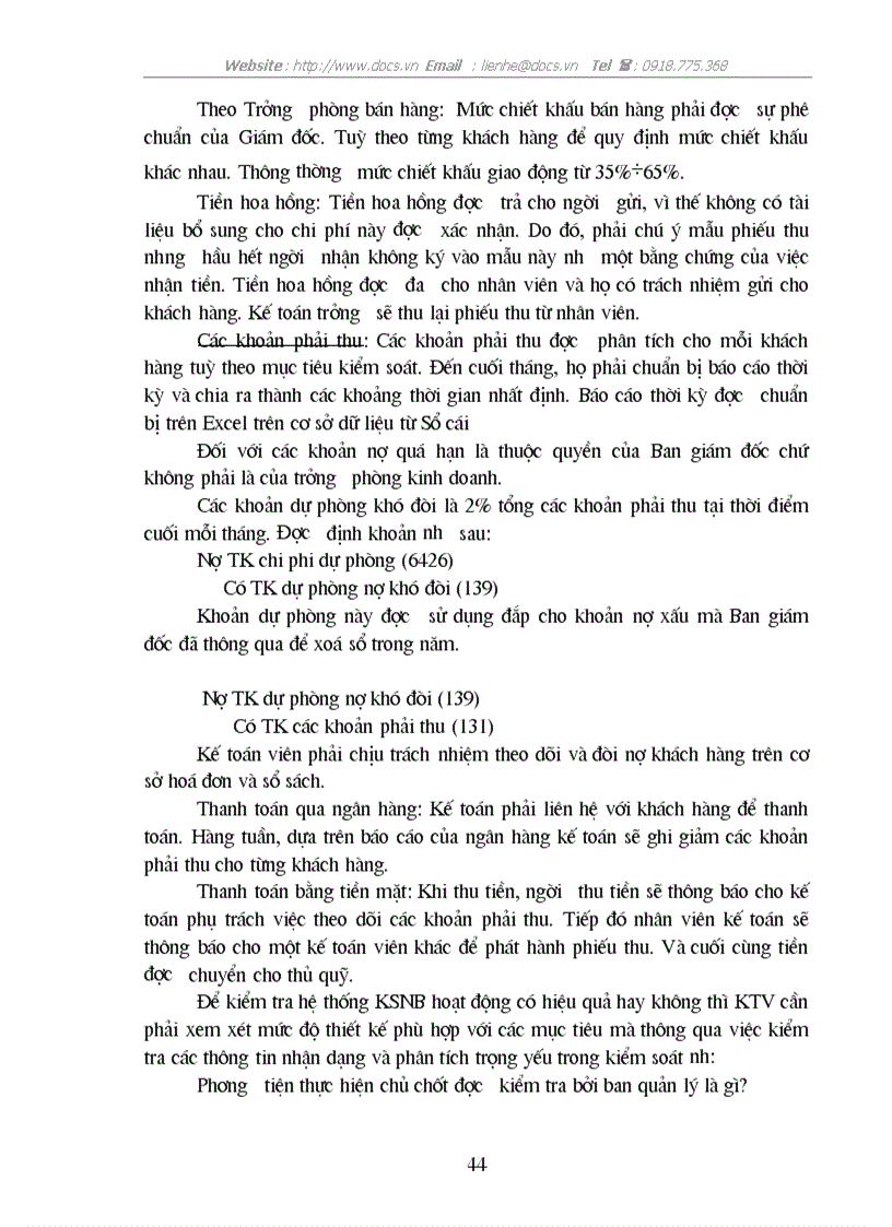 image for page Kiểm toán chu trình bán hàng thu tiền trong kiểm toán BCTC do Công ty Kiểm toán và Dịch vụ Tin học AISC thực hiện