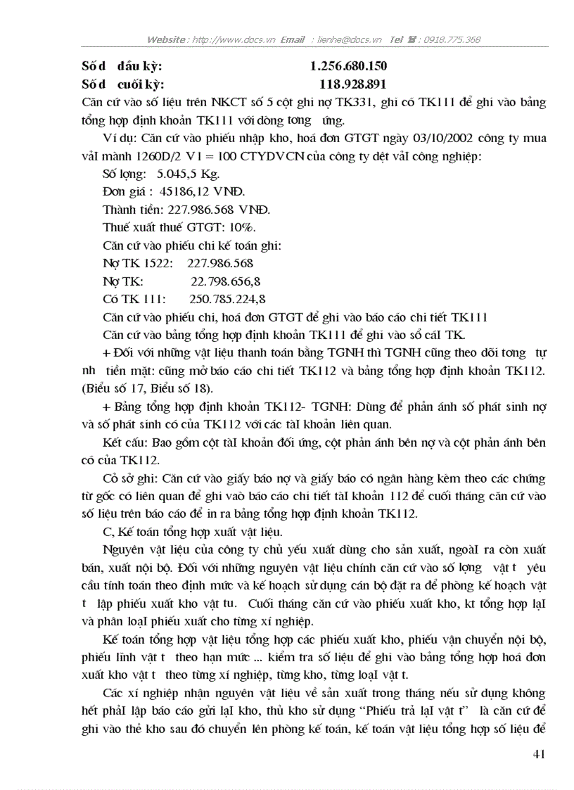 image for page Hoan thiện kế toán nguyên vật liệu ở Công ty Cao su Sao Vàng