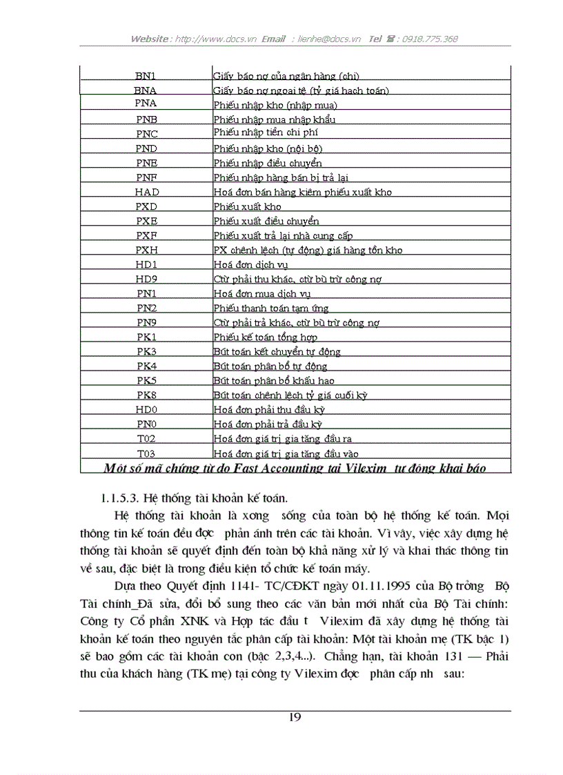 image for page Kế toán tiêu thụ và xác định kết quả tiêu thụ hàng hoá tại Công ty Cổ phần XNK và Hợp tác đầu tư Vilexim